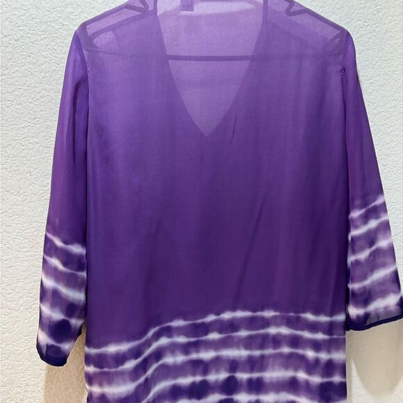 Chicos Embellished Tunic Style Top size 1 NWOT - Picture 3 of 6